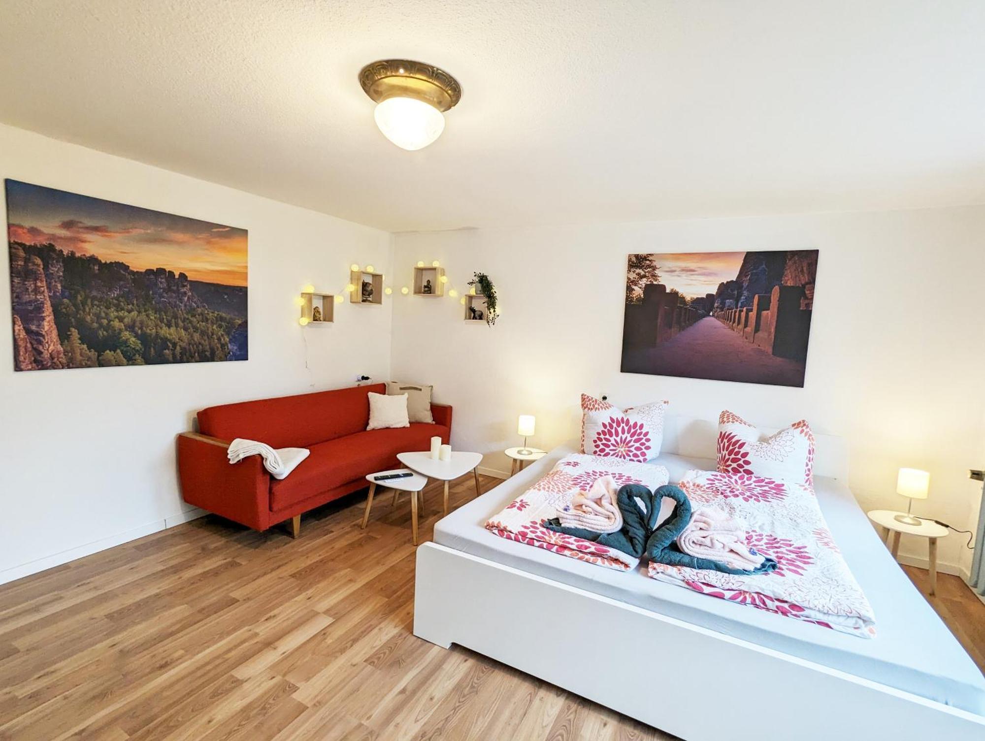 L1 - Urlaubsmagie - Wohnung Fuer 3P Am Wanderweg Sebnitz Luaran gambar
