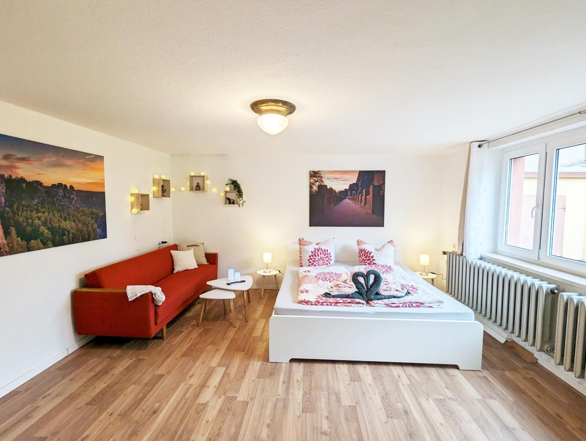 L1 - Urlaubsmagie - Wohnung Fuer 3P Am Wanderweg Sebnitz Luaran gambar